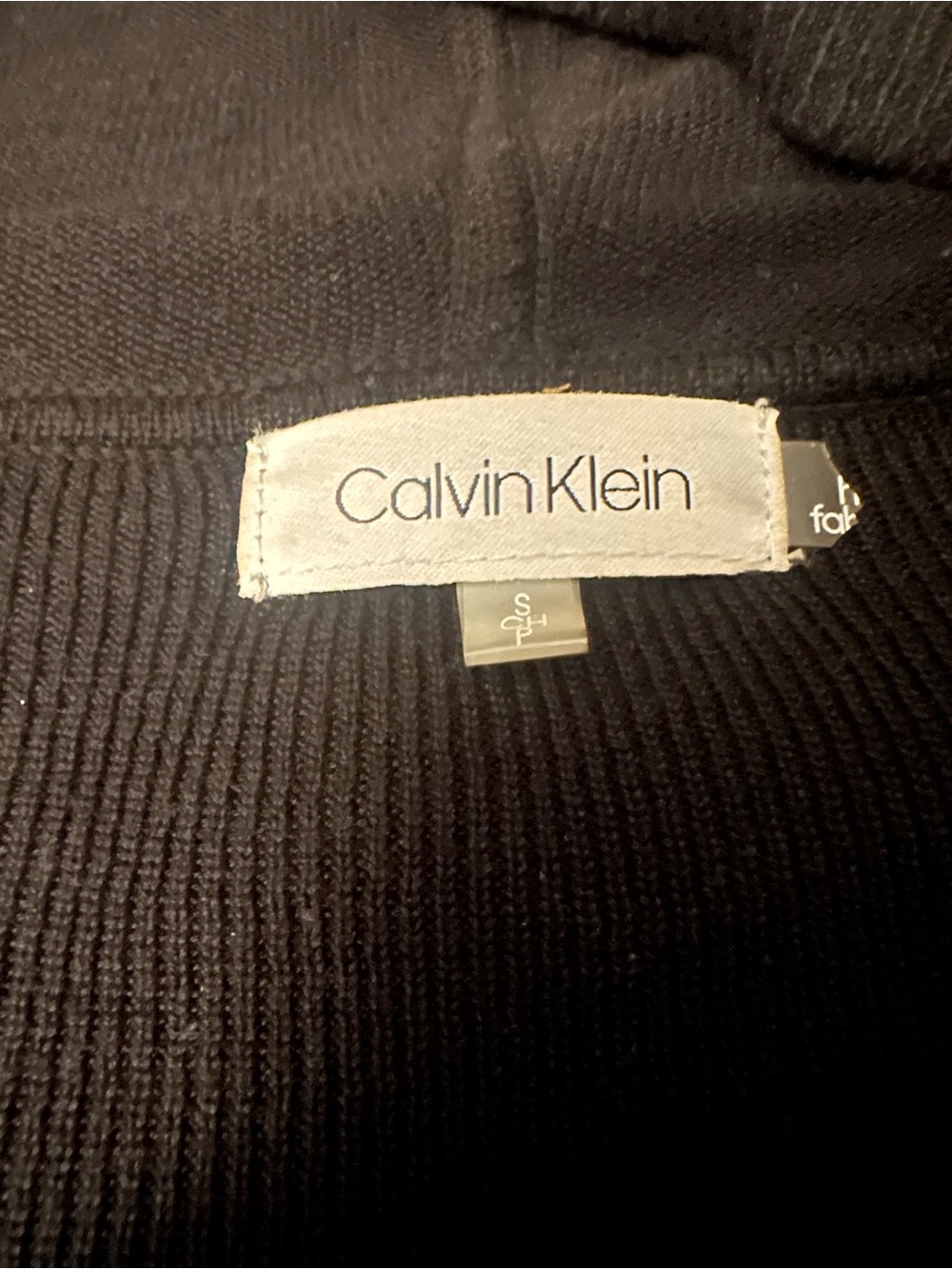 Calvin Klein Black Open-Front Cardigan - Picture 2 of 2